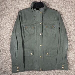 KUT from the Kloth Womens Olive Green Cotton Utility Military Jacket Canvas M